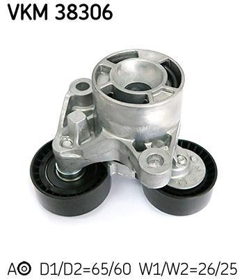 Polea tensora, correa auxiliar servicios SKF ref. VKM 38306